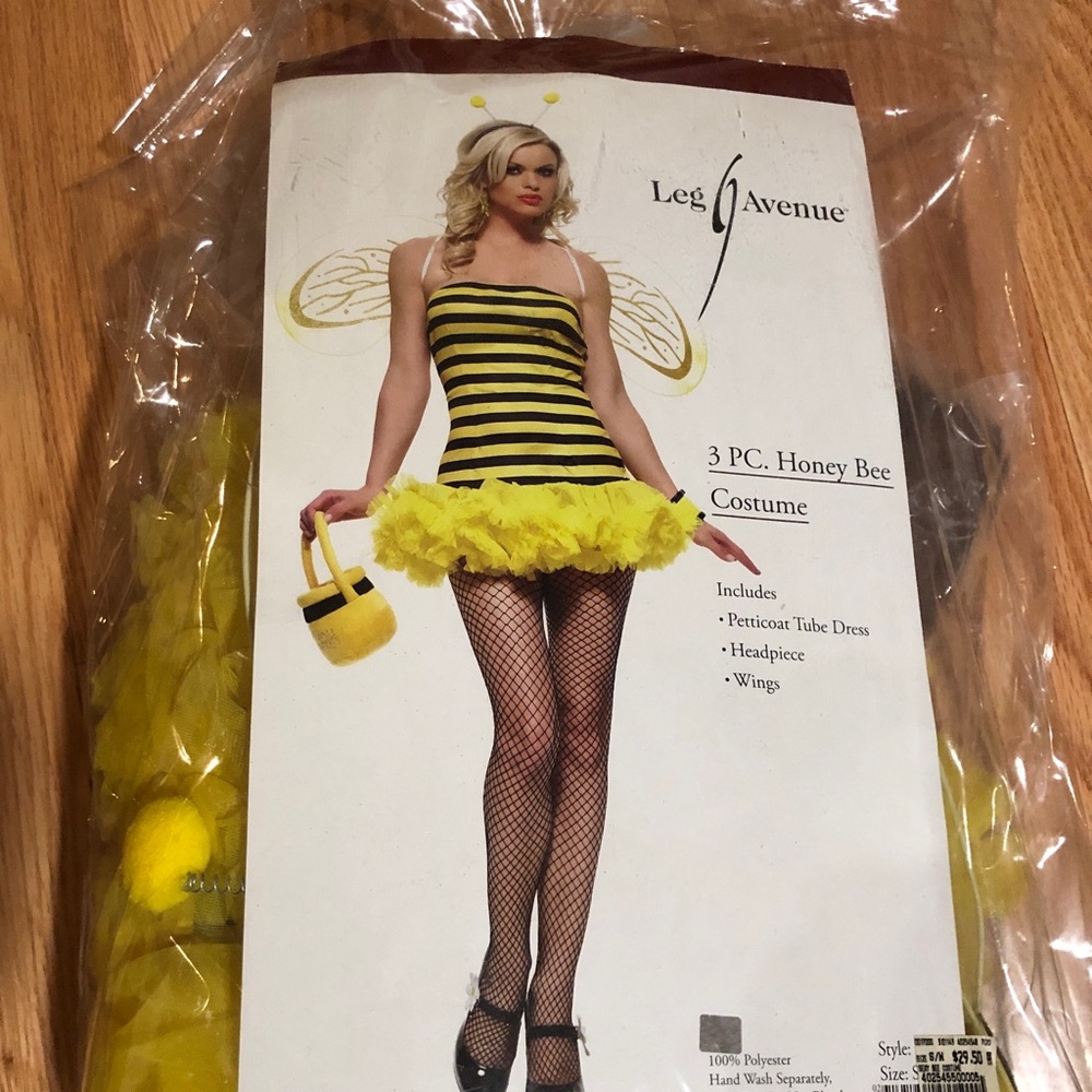 Honey Bee Costume S/M Perfect for  Halloween or costume party. Worn once.